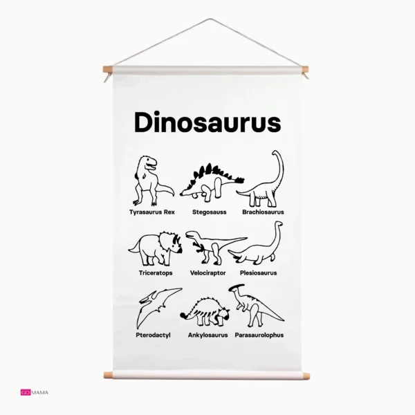 Educatieve banner - dinosaurus