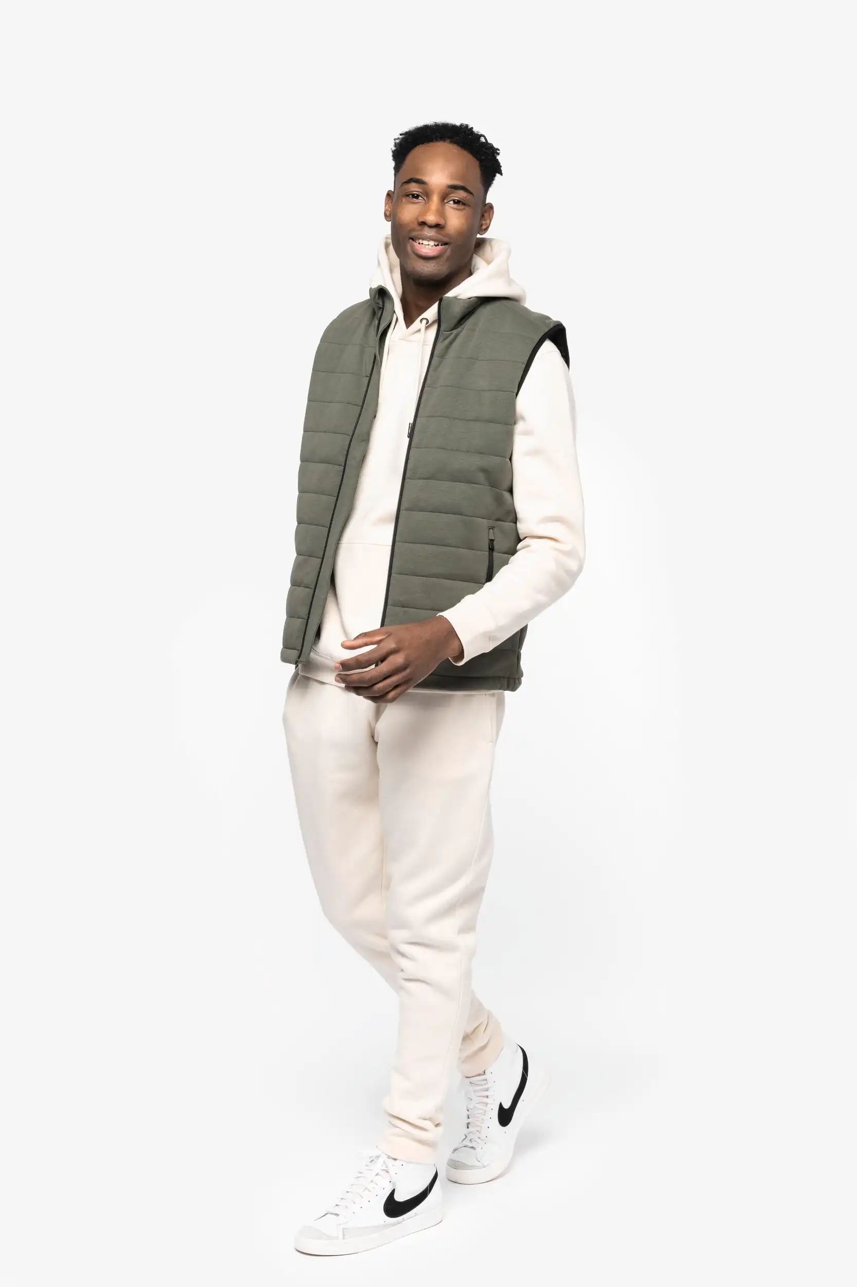 Ecologische heren bodywarmer van tricot