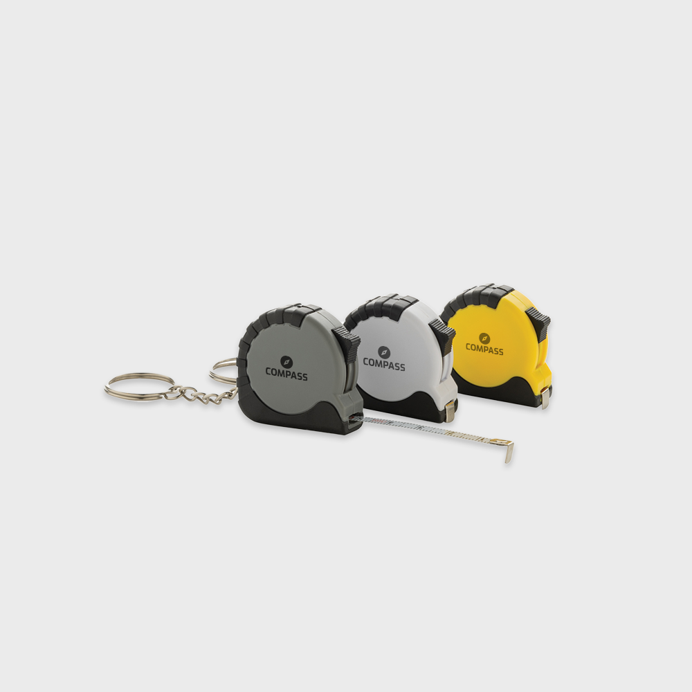 RCS gerecycled ABS sleutelring meetlint