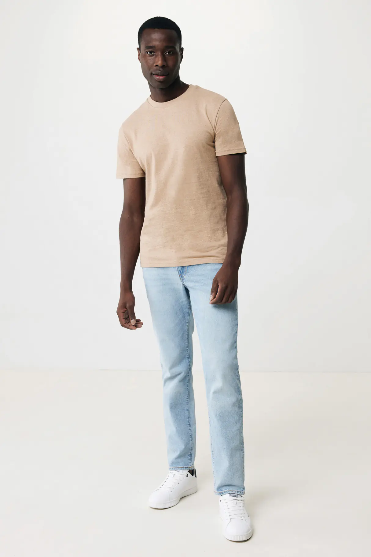 IQONIQ Manuel gerecycled katoen t-shirt ongeverfd