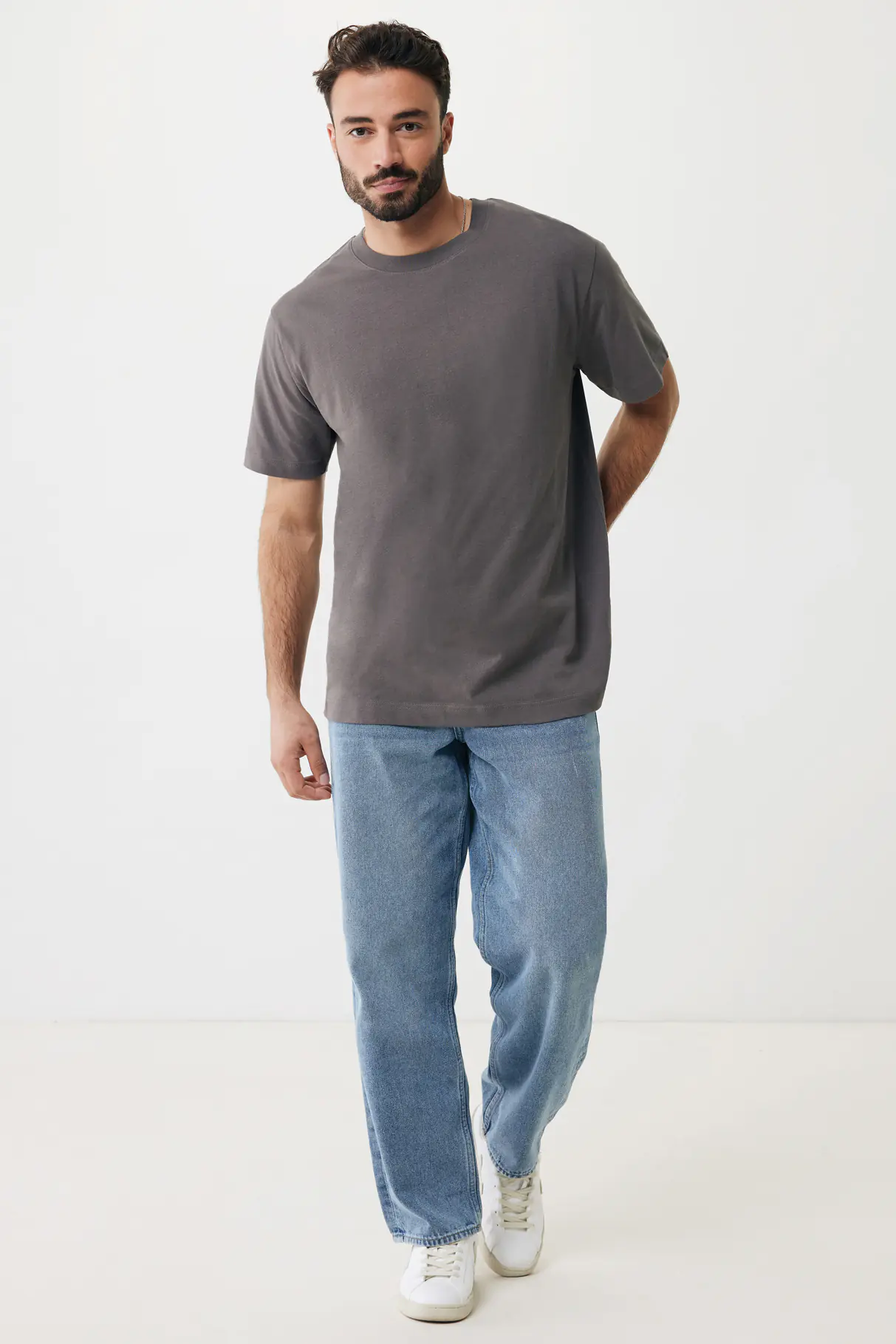 IQONIQ Kakadu relaxed gerecycled katoen t-shirt