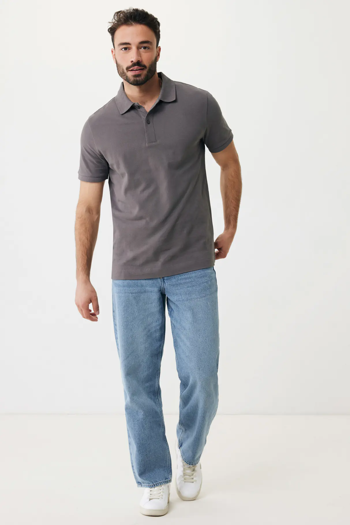 IQONIQ Yosemite gerecycled katoen pique polo