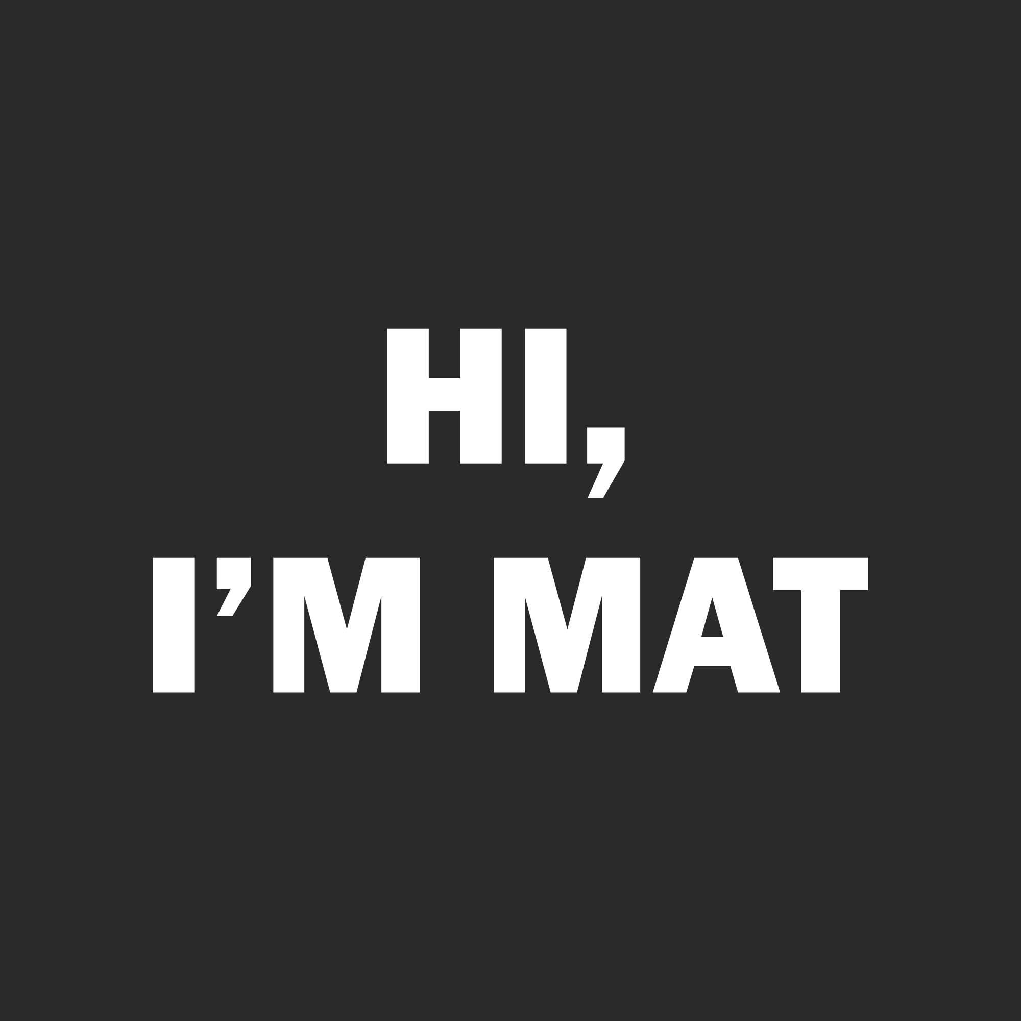 Deurmat Hi, i'm mat