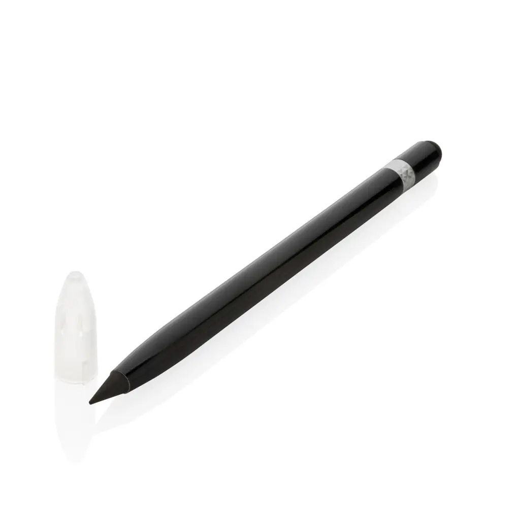 Aluminium inktloze pen met gum