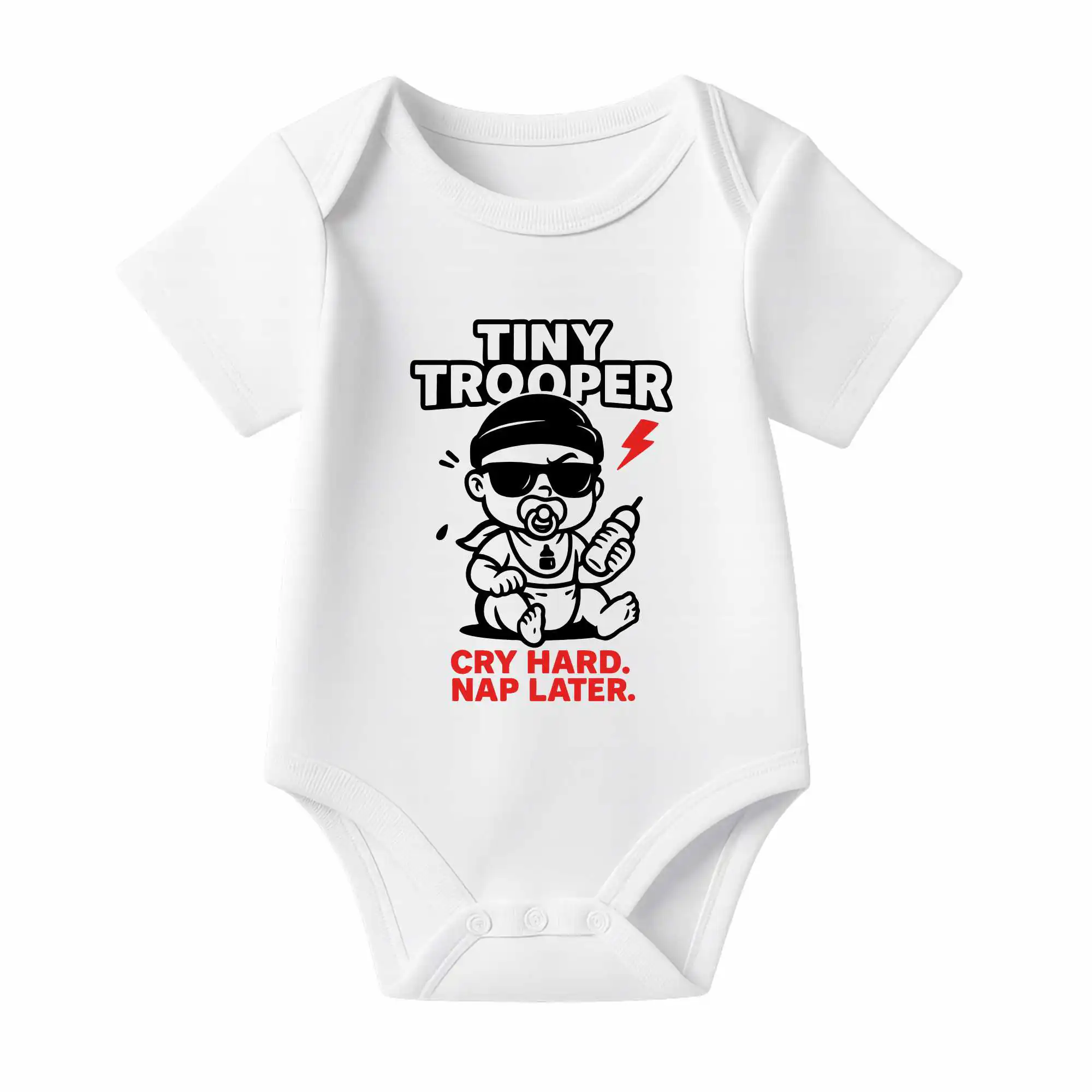Romper Tiny Trooper - Cry Hard Nap Later