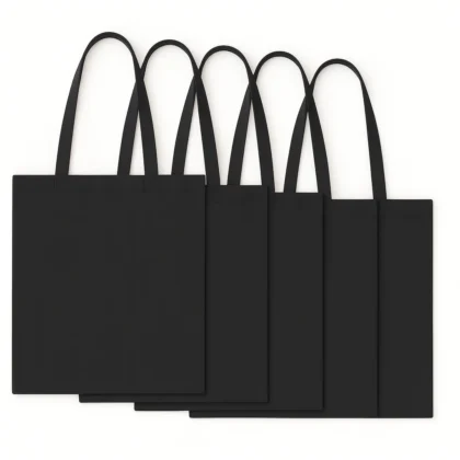 Katoenen Draagtas - Set van 5 (Blanco | Zelf Bedrukken)