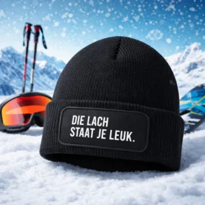 Alternative view of Beanie Die lach staat je leuk