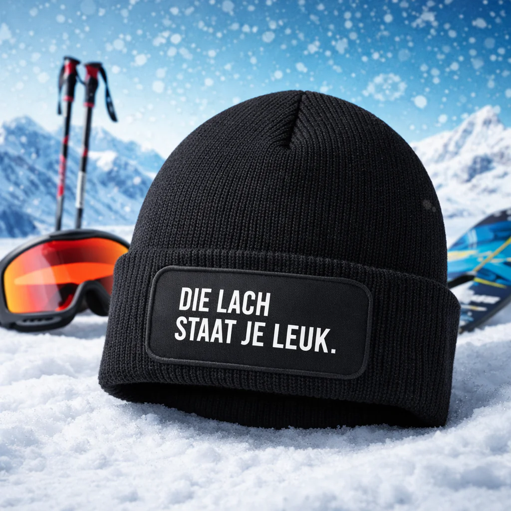 Beanie Die lach staat je leuk - Afbeelding 2