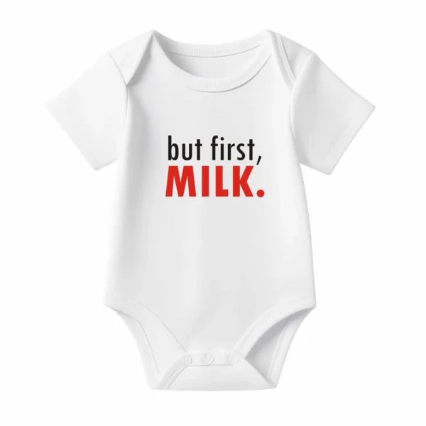 Romper But first, Milk