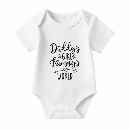 Romper Daddy's girl and mommy's world