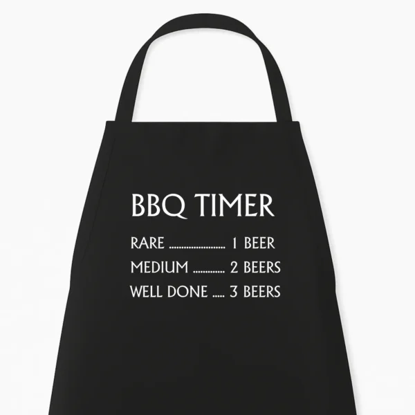 Keukenschort BBQ Timer