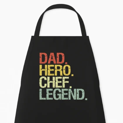 Keukenschort Dad. Hero. Chef. Legend.