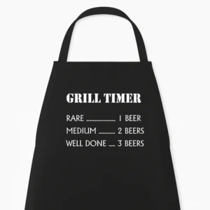 Keukenschort Grill Timer