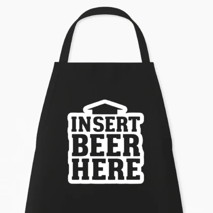 Keukenschort Insert beer here
