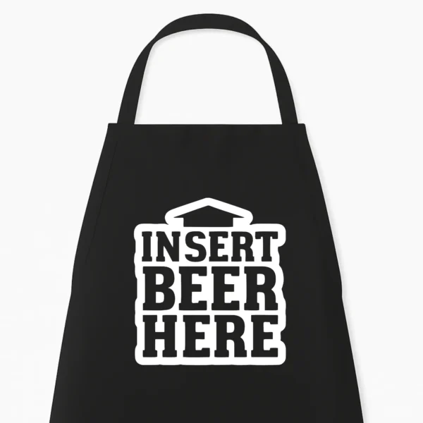 Keukenschort Insert beer here