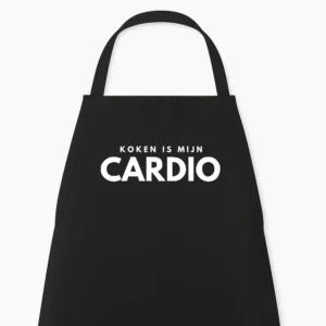 Keukenschort Koken is mijn Cardio