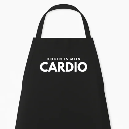 Keukenschort Koken is mijn Cardio