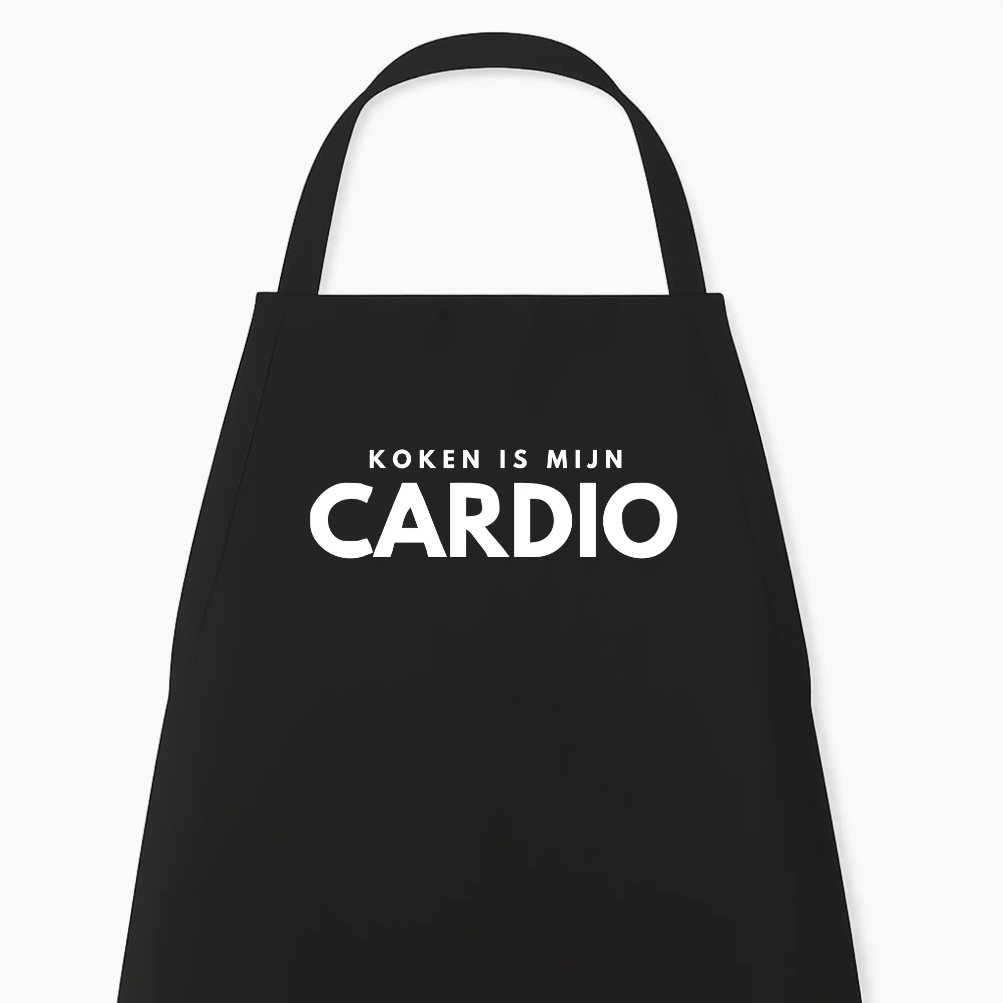 Keukenschort Koken is mijn Cardio