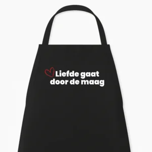 Keukenschort Liefde Gaat Door de Maag