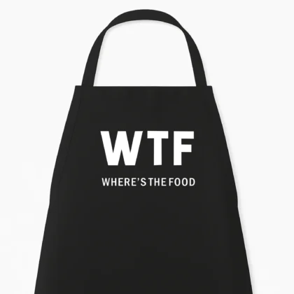 Keukenschort WTF, where's the food