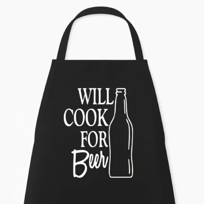 Keukenschort Will Cook for Beer