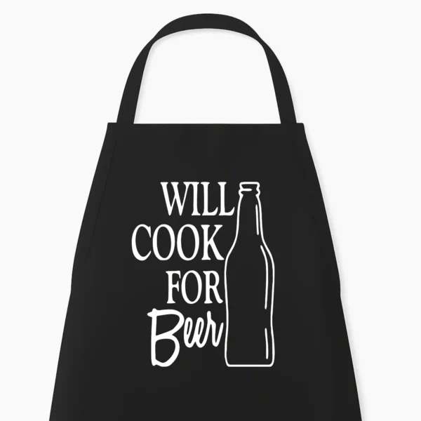 Keukenschort Will Cook for Beer