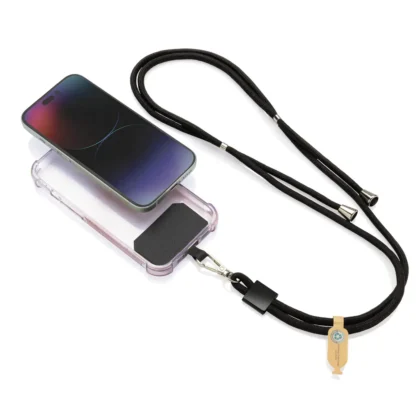 CarryLoop RCS rPET verstelbare lanyard met telefoonhouder