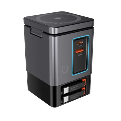 Urban Vitamin Sacramento 105W GaN lader, uittrekbare kabels