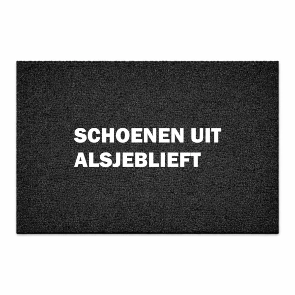 deurmat schoenen uit