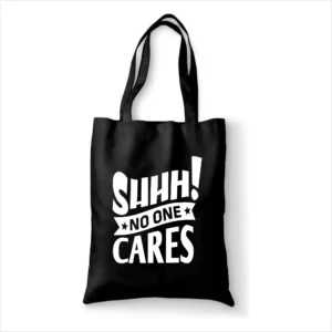 Katoenen tas Shhh no one cares