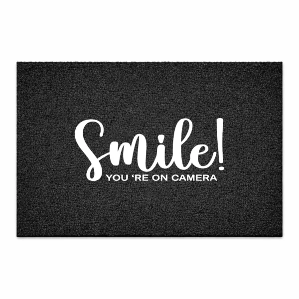 deurmat smile youre on camera