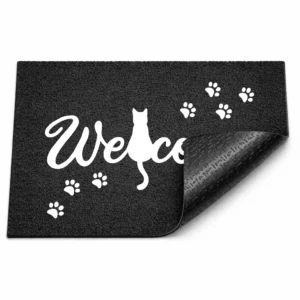 Alternative view of Welkom Deurmat voor Kattenliefhebbers