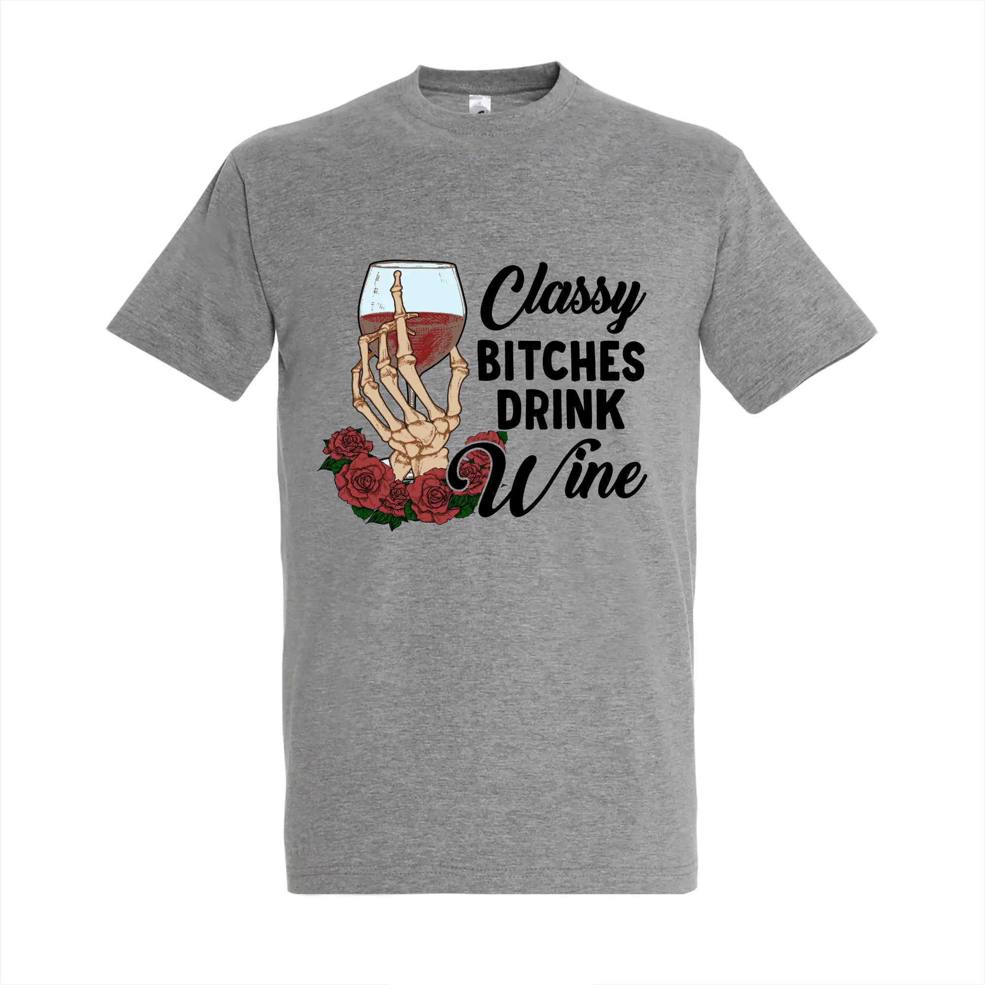 T-shirt Classy bitches drink wine