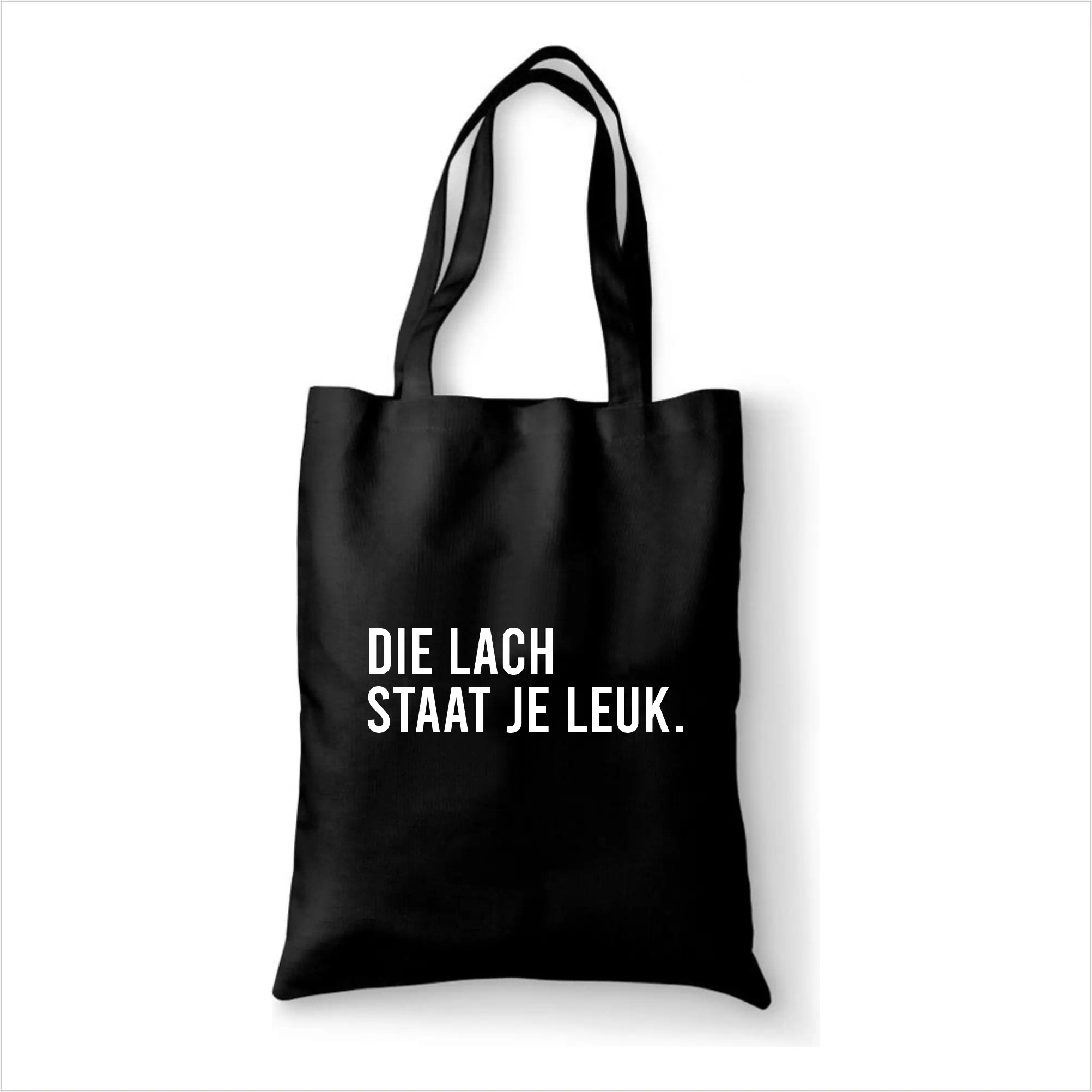 Katoenen tas Die lach staat je leuk