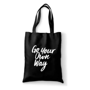 Katoenen tas Go your own way