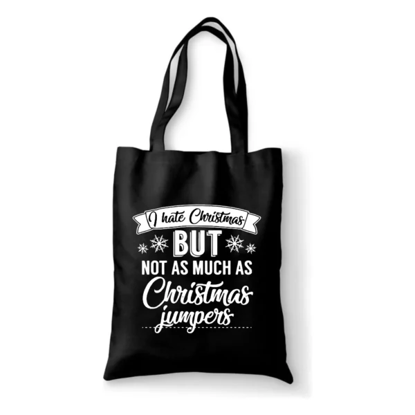 Katoenen tas I hate Christmas