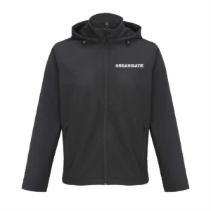 organisatie softshell jas met reflecterende opdruk