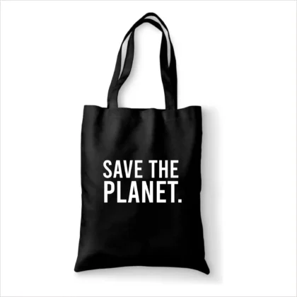 Katoenen tas Save the planet