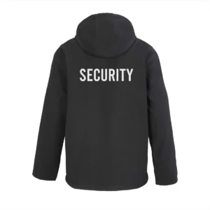 security softshell jas met capuchon