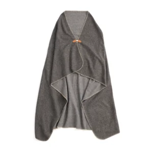VINGA Bilton gerecyclede deken/poncho grijs