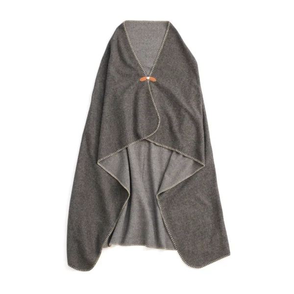 VINGA Bilton gerecyclede deken/poncho grijs