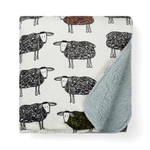 VINGA Sheep GRS rPET fleecedeken wit