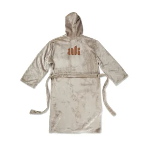 VINGA Louis luxe pluche RPET badjas maat S/M