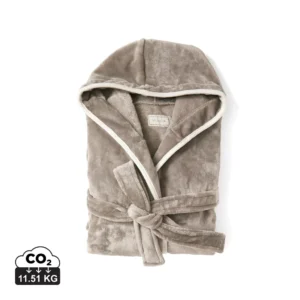 VINGA Louis luxe pluche RPET badjas maat S/M