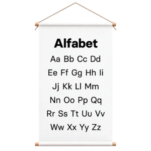 Educatieve Poster voor Kinderen met het Alfabet - Educatieve banners voor kinderen - Alfabet - Alfabet leren - Alfabet poster - letters leren
