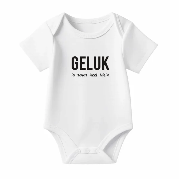 Romper Geluk zit in een klein Romper