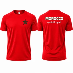 T-shirt Marokko - Morocco - Voetbalshirt