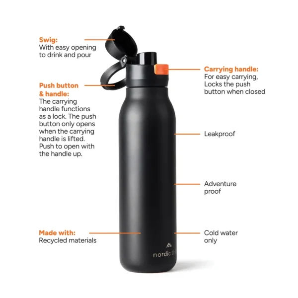 Nordic Drift Trail RCS enkel wandige water fles 750ml