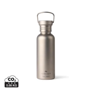 Nordic Drift Trail Ultra Light Titanium 600ml Water fles zilver