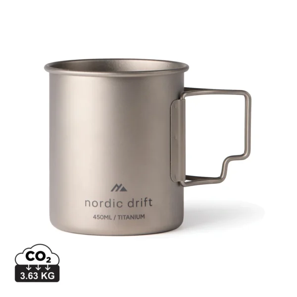 Nordic Drift Trail Ultra Light Titanium 450ml beker zilver